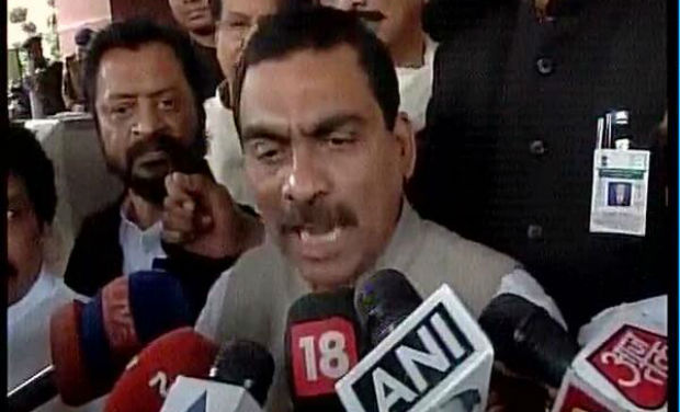 Vijaywada MP Lagadapati Rajagopal speaks to reporters in Parliament premises - ANI photo via Twitter Vijaywada MP Lagadapati Rajagopal speaks to reporters in Parliament premises - ANI photo via Twitter